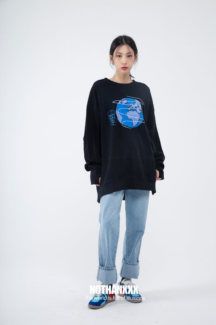 Earth sweater-Black