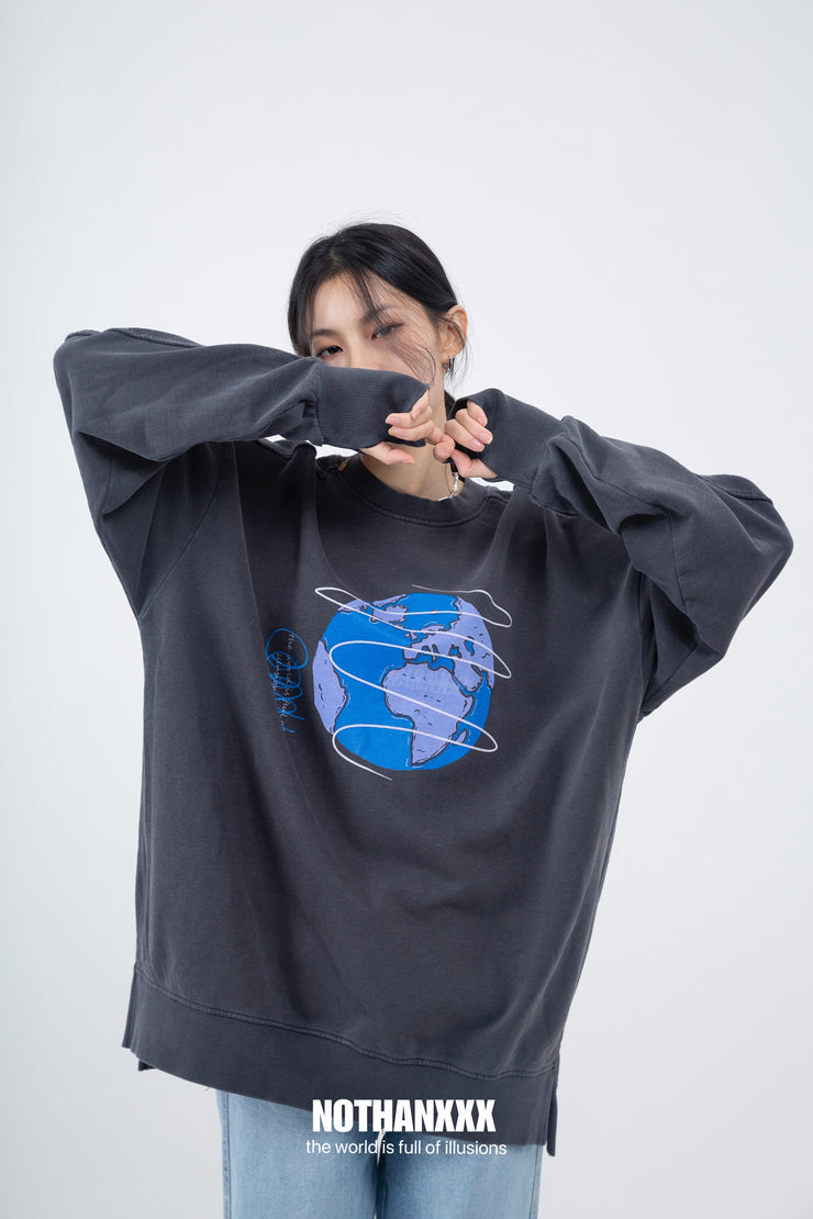 Earth Sweater-Gray