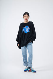 Earth sweater-Black