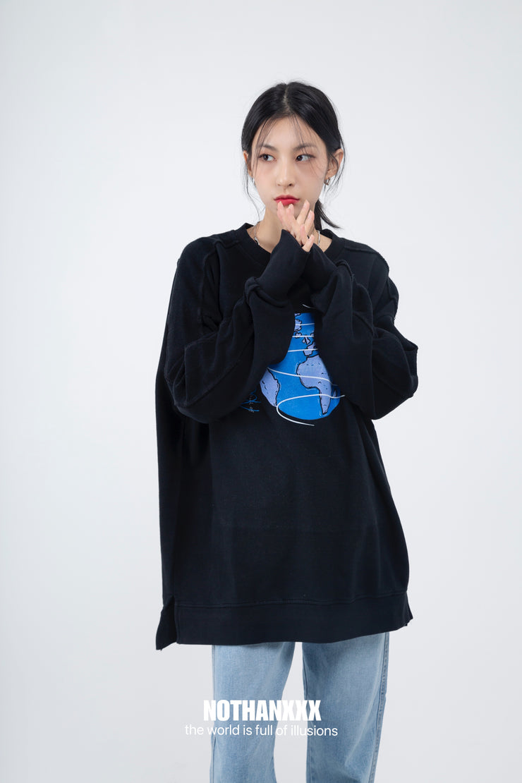 Earth sweater-Black